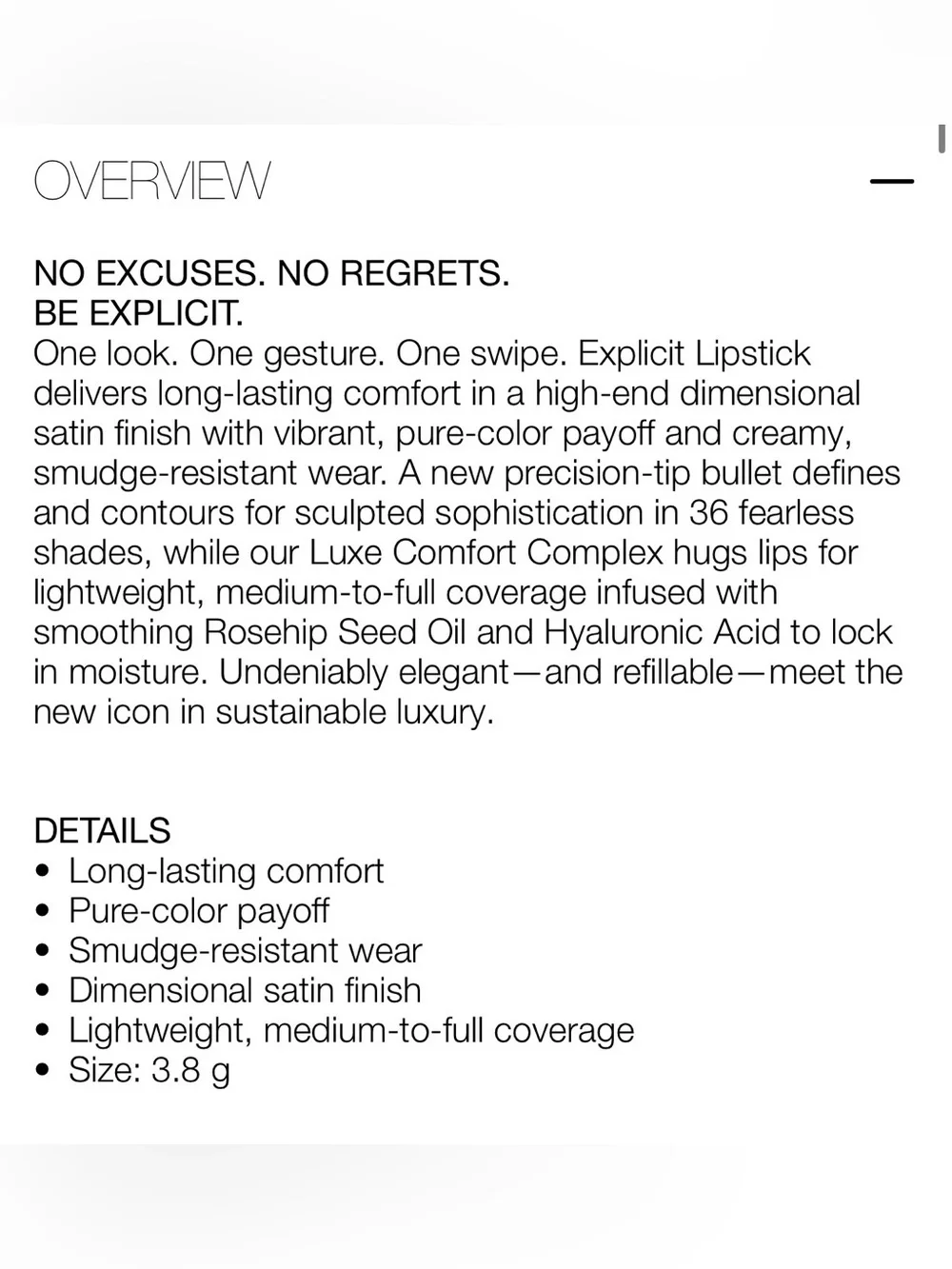 💋NARS EXPLICIT LIPSTICK - NO STRINGS